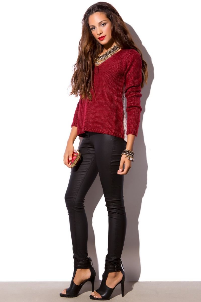 Pantalones Efecto Brillante